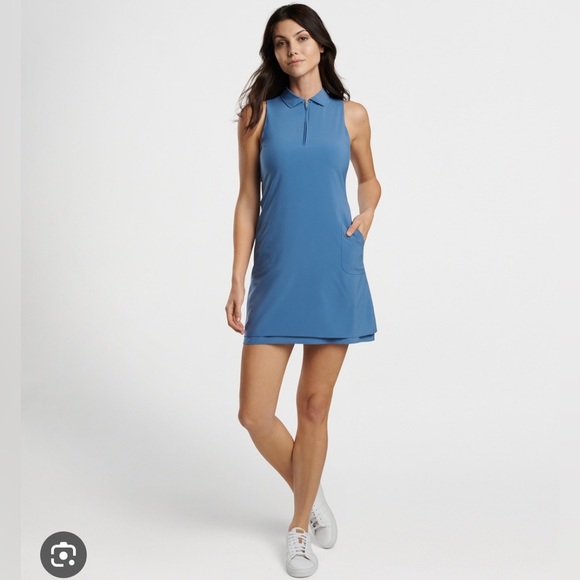 Peter Millar Dresses & Skirts - NWT Peter Millar women’s Carner golf Sport Dress in storm blue Women’s large.